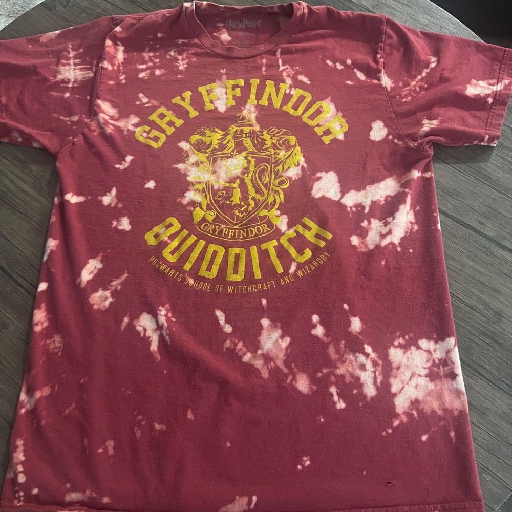 Gryffindor Harry Potter Quidditch Tie Dye Tee Vintage Style